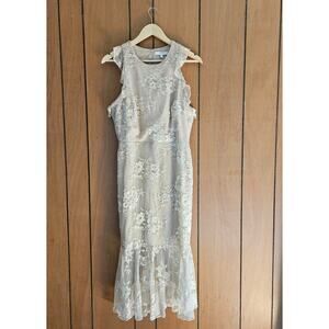 WayF from Urban Outfitters LARGE Dress Lace with Lining Flutter Sleeves